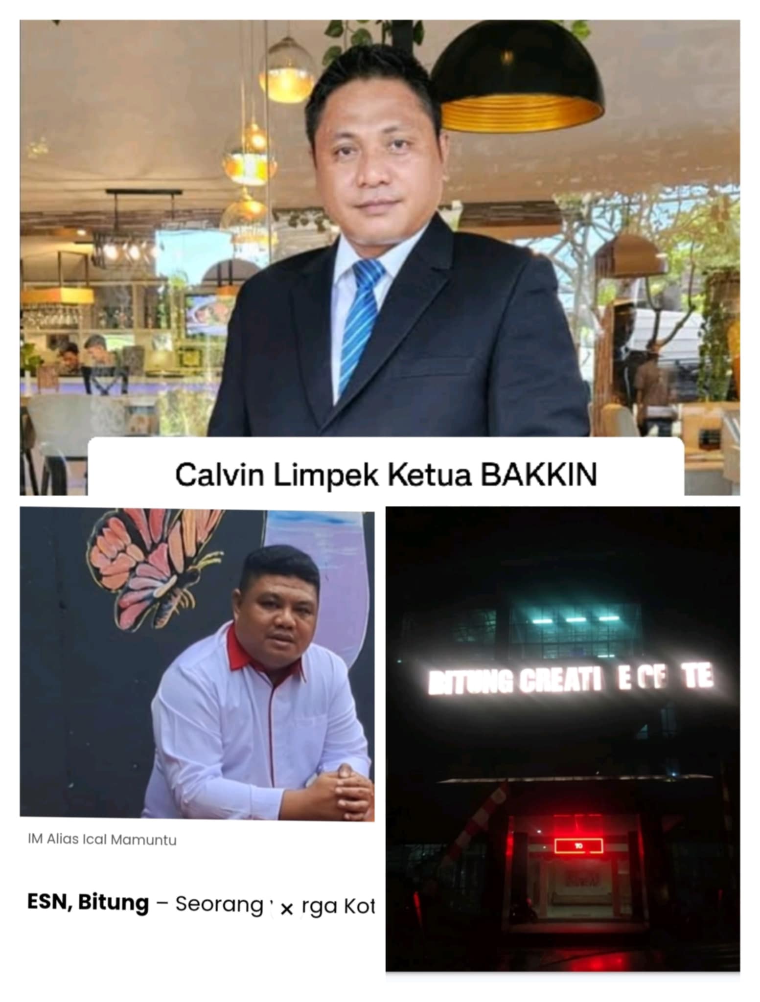 Calvin Limpek, Ketua BAKKIN Sulut, fasilitas negara dialihfungsikan jadi cafe semi pub dan IM alias Ical pengelola cafe